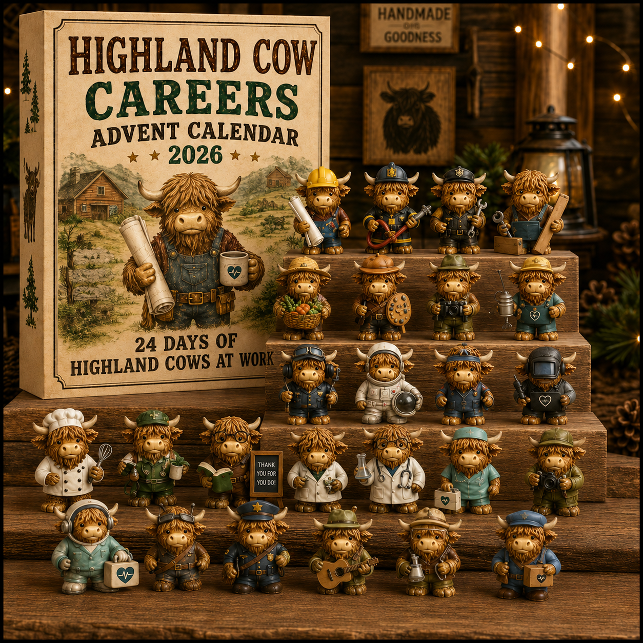 ๐ฎ Highland Cow Careers Advent Calendar 2026 โ 24 Days of Country Charm ๐๐ค