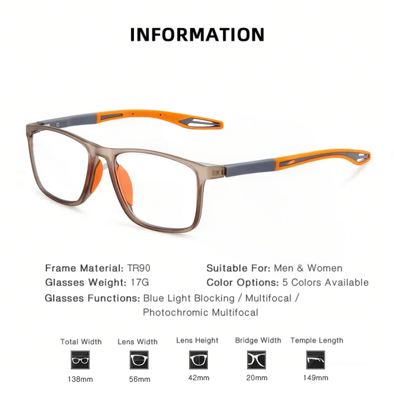 🔥SPORTS TR SQUARE FRAME ULTRA-LIGHT ANTI-BLUE LIGHT READING GLASSES