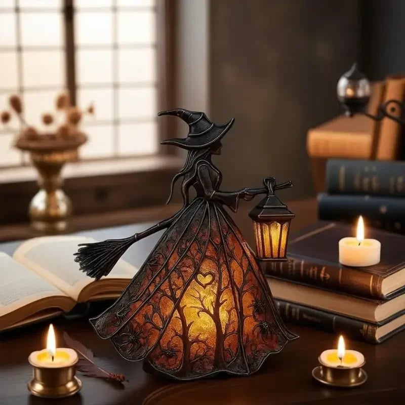 Dark Night Witch Lamp Light up the mysterious atmosphere👻