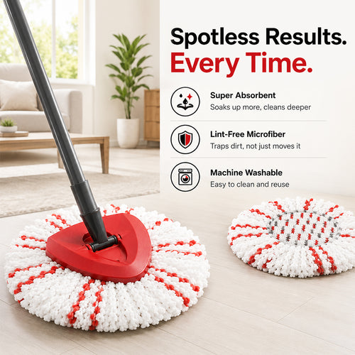 Spin Mop Replacement Heads 3-Pack