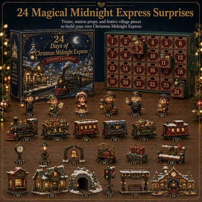 ⏳ 🎄24 Days Of Christmas Village Friends Advent Calendar | 24 Unique Miniature Characters, Shops & Holiday Collectibles for a Complete Festive Village ✨