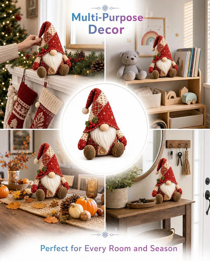 🧵🥇Patchwork-Style Gnome DIY Kit – Create Your Own Adorable Animals