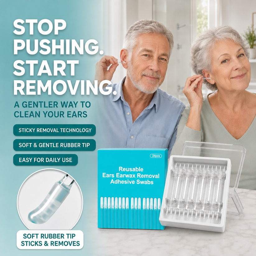 🥳 2026 HOT SALE 🥳 💞 50K+ SOLD! 🌿 50% OFF! Reusable Earwax Remover – Soft, Gentle & Mess-Free. Easy to Use, Perfect for Seniors. 💚