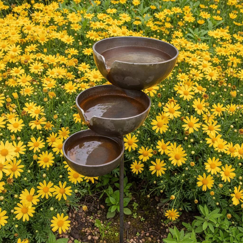 🔥Hot Sale🔥Bring Life Back To Your Garden – Rain Catcher Bird Bath 🌿🐦