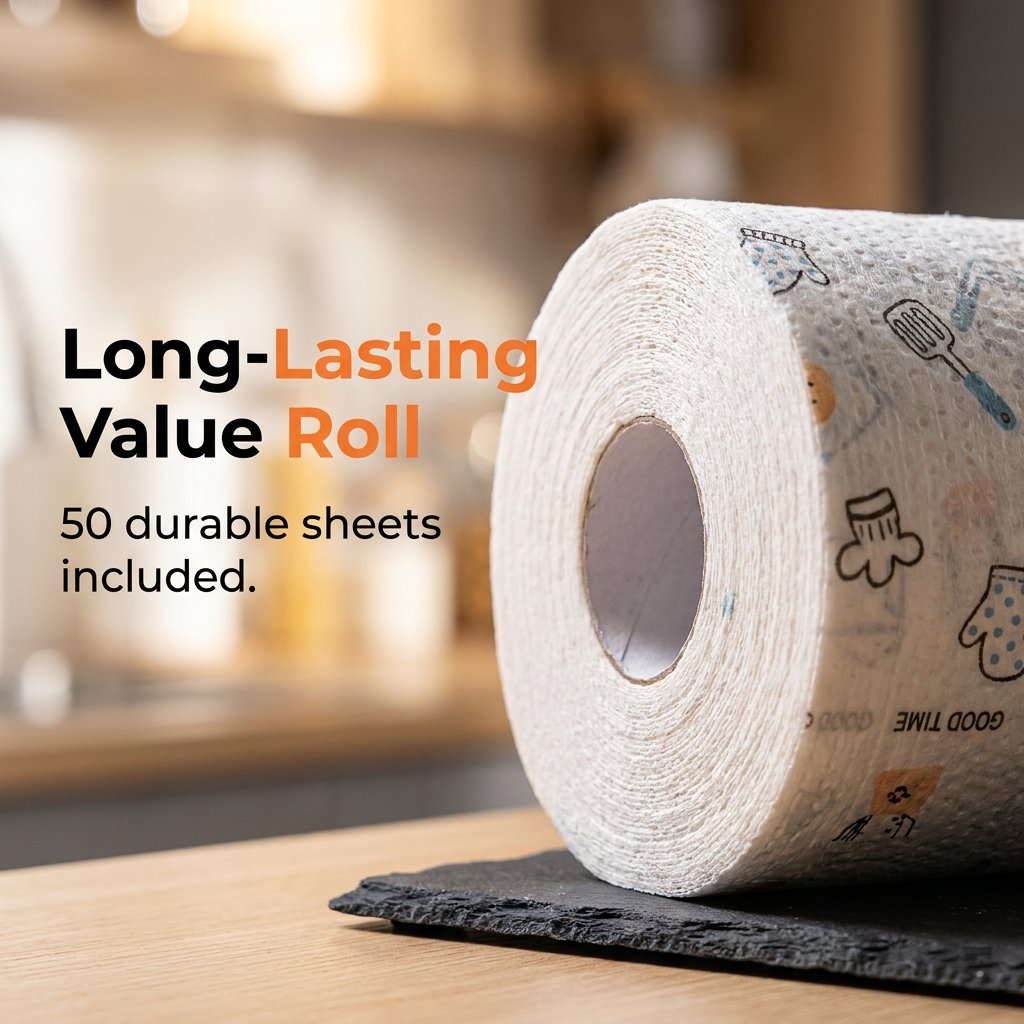 50Pcs Per Roll Reusable Cleaning Lazy Rags