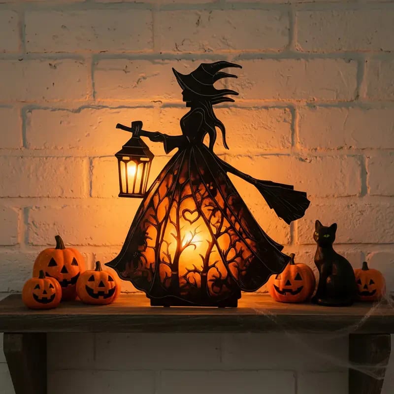 Dark Night Witch Lamp Light up the mysterious atmosphere👻