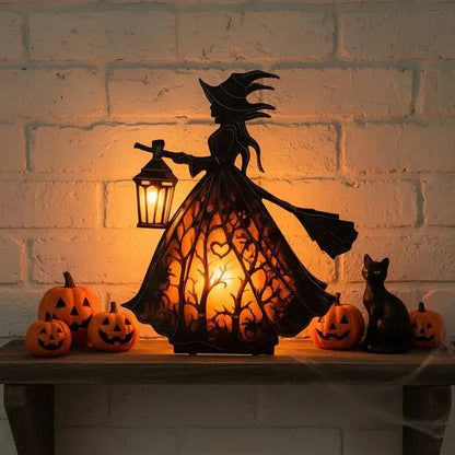 Dark Night Witch Lamp Light up the mysterious atmosphere👻