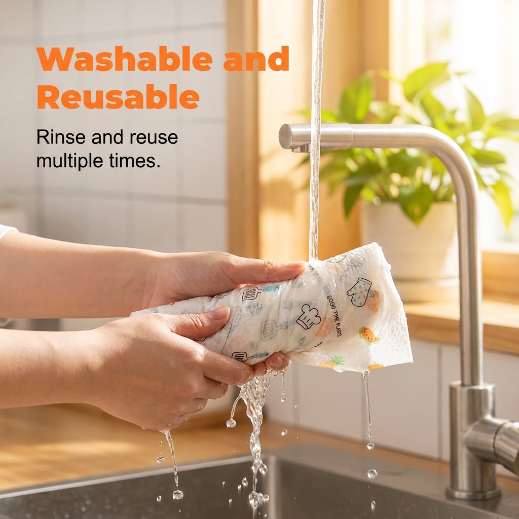 50Pcs Per Roll Reusable Cleaning Lazy Rags