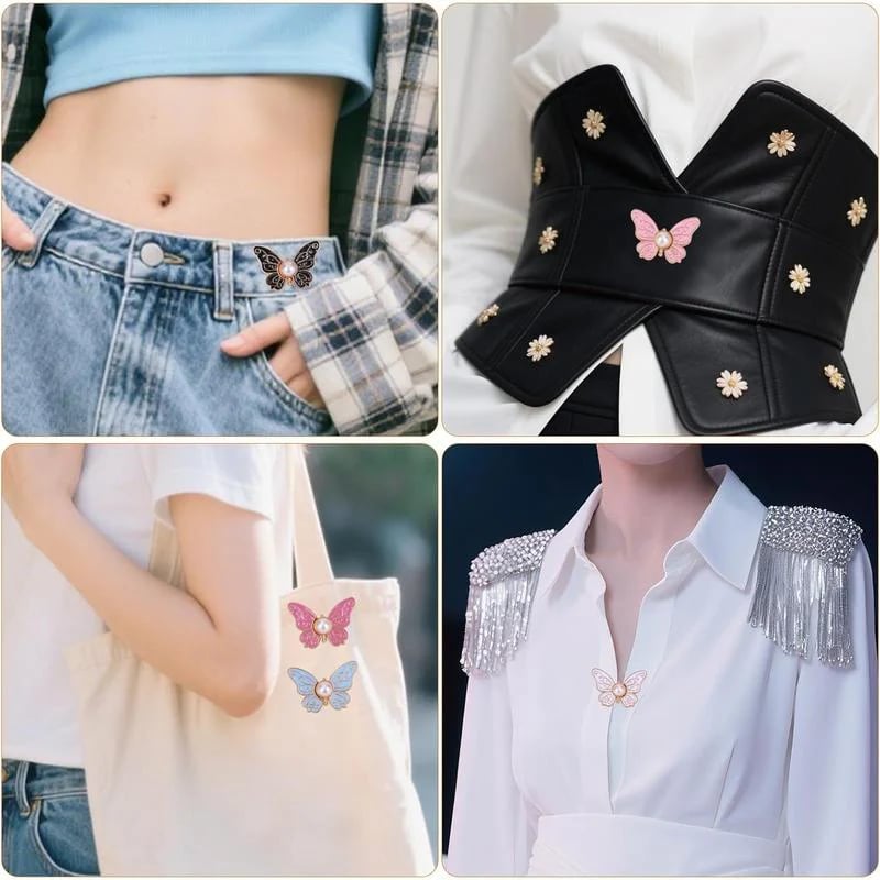 🔥8Pcs Butterfly Pants Waist Tightener