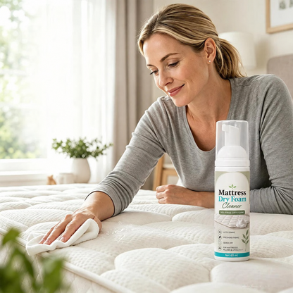 🔥 No-Rinse Mattress & Upholstery Foam Cleaner – Enzyme-Powered Deep Cleaning Formula🛏️🧽