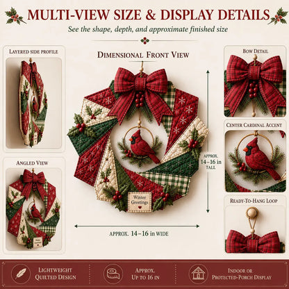🎄Beginner-Friendly DIY Christmas Fabric Wreath Kit Collection | Complete Kit with Coordinated Fabrics, Wreath Materials & Step-by-Step Guide Included 💕