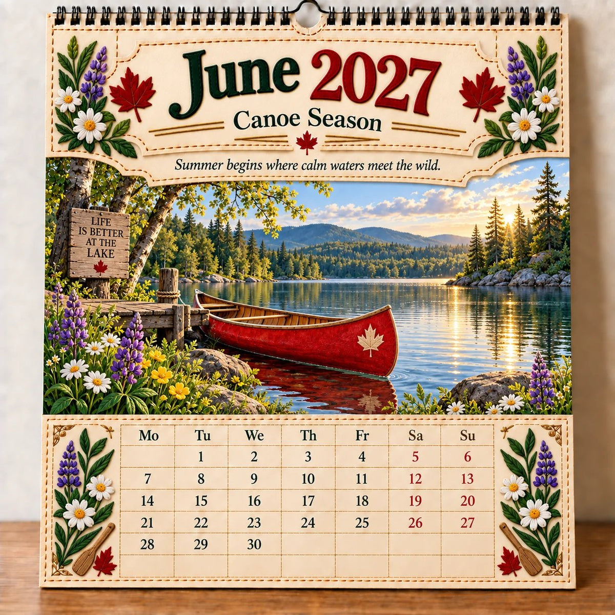 🔥LAST DAY 50% OFF - 🇨🇦🍁 2027 Canada 160th Anniversary Wall Calendar 🍁🇨🇦