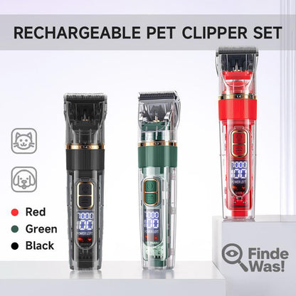 🎉 2026 Sale ! 💰Quiet LED Display Pet Hair Clipper｜Cordless Low Noise Dog Cat Grooming Trimmer ✨
