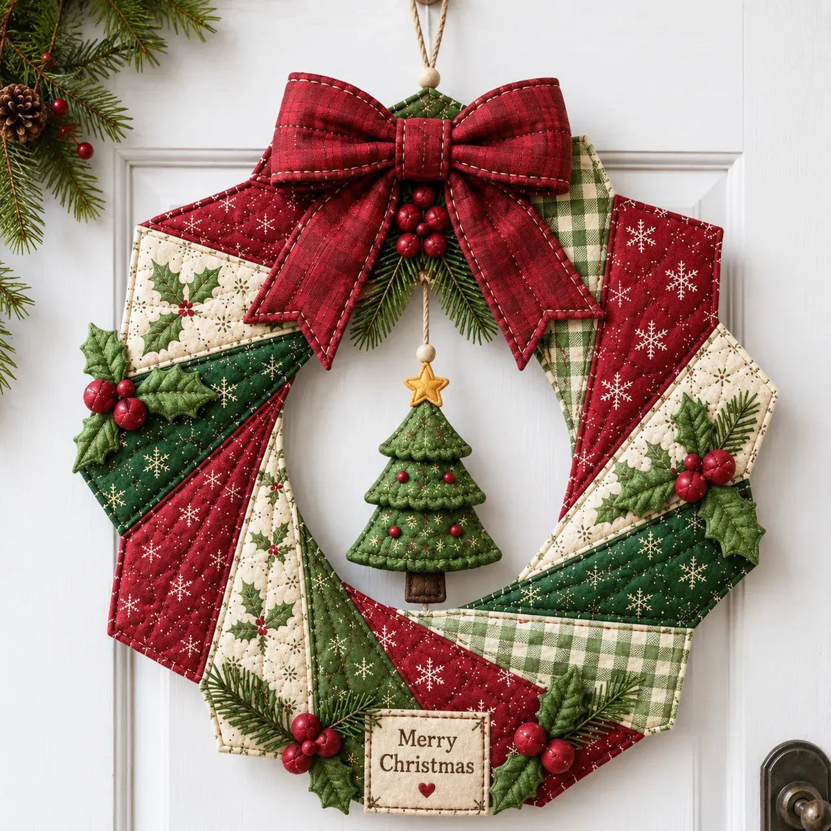 🎄Beginner-Friendly DIY Christmas Fabric Wreath Kit Collection | Complete Kit with Coordinated Fabrics, Wreath Materials & Step-by-Step Guide Included 💕