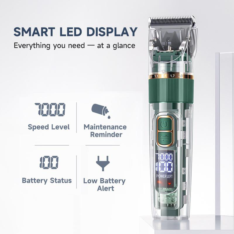 🎉 2026 Sale ! 💰Quiet LED Display Pet Hair Clipper｜Cordless Low Noise Dog Cat Grooming Trimmer ✨