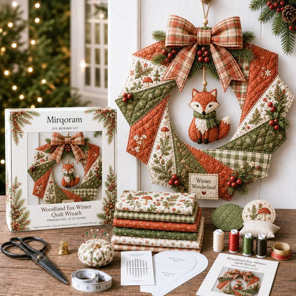 🎄Beginner-Friendly DIY Christmas Fabric Wreath Kit Collection | Complete Kit with Coordinated Fabrics, Wreath Materials & Step-by-Step Guide Included 💕