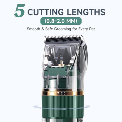 🎉 2026 Sale ! 💰Quiet LED Display Pet Hair Clipper｜Cordless Low Noise Dog Cat Grooming Trimmer ✨