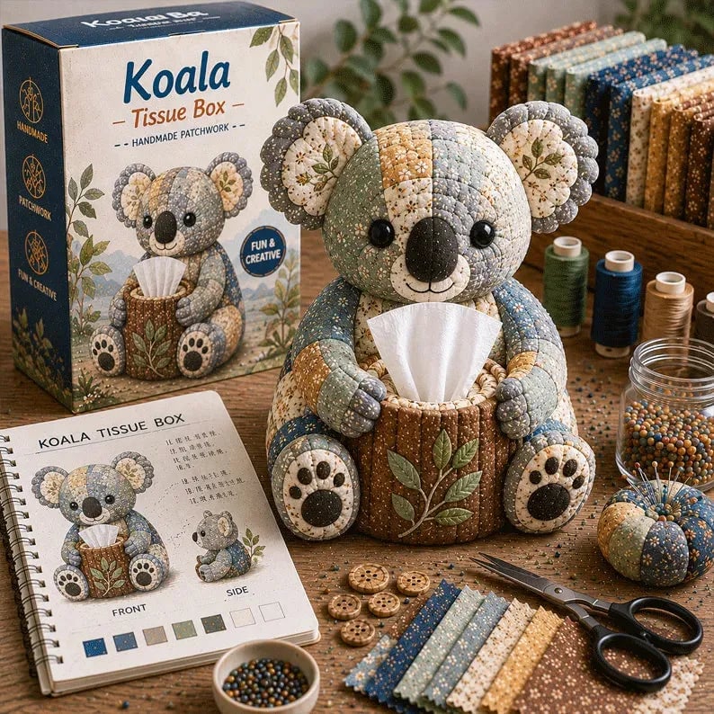 CozyCritters – Premium DIY Animal Tissue Box Kit