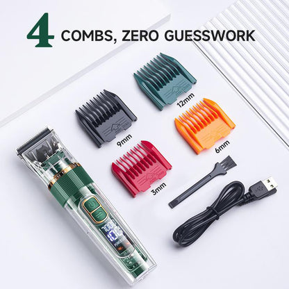 🎉 2026 Sale ! 💰Quiet LED Display Pet Hair Clipper｜Cordless Low Noise Dog Cat Grooming Trimmer ✨