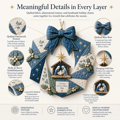 🎄Beginner-Friendly DIY Christmas Fabric Wreath Kit Collection | Complete Kit with Coordinated Fabrics, Wreath Materials & Step-by-Step Guide Included 💕
