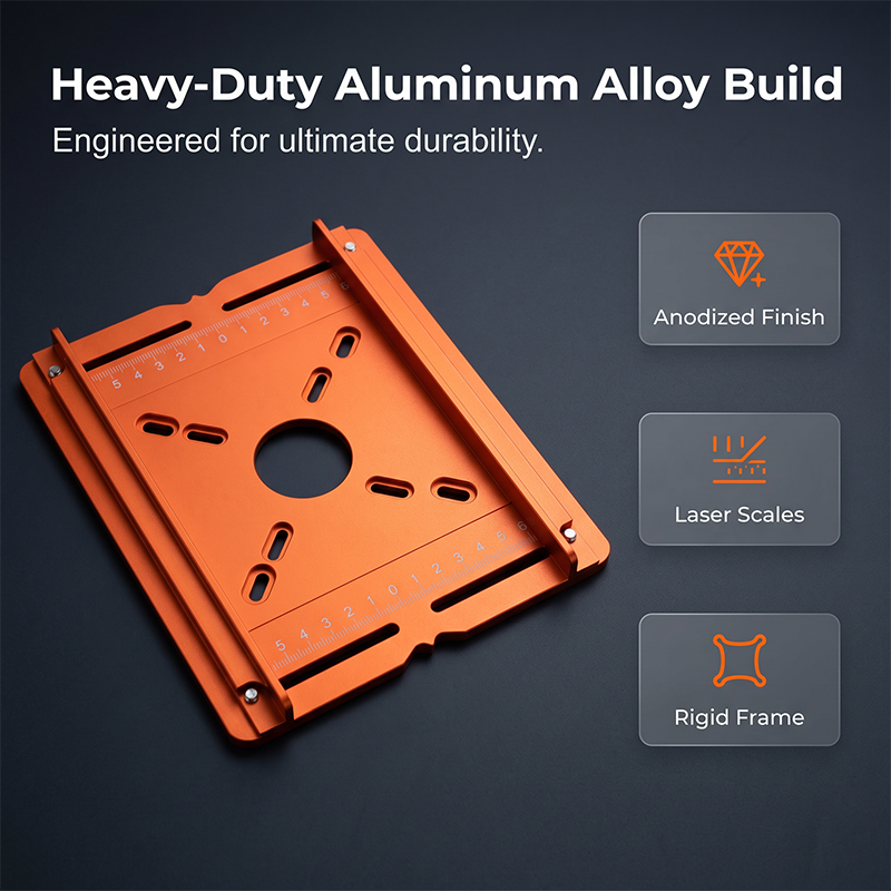 thesbox Precision Wood Router Slotting Guide Bracket