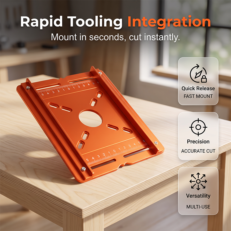 thesbox Precision Wood Router Slotting Guide Bracket