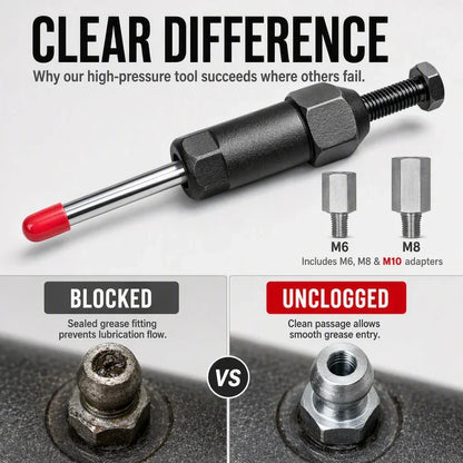 thesbox Heavy Duty Grease Fitting Cleaner Unclog Tool
