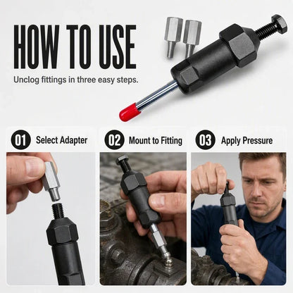 thesbox Heavy Duty Grease Fitting Cleaner Unclog Tool